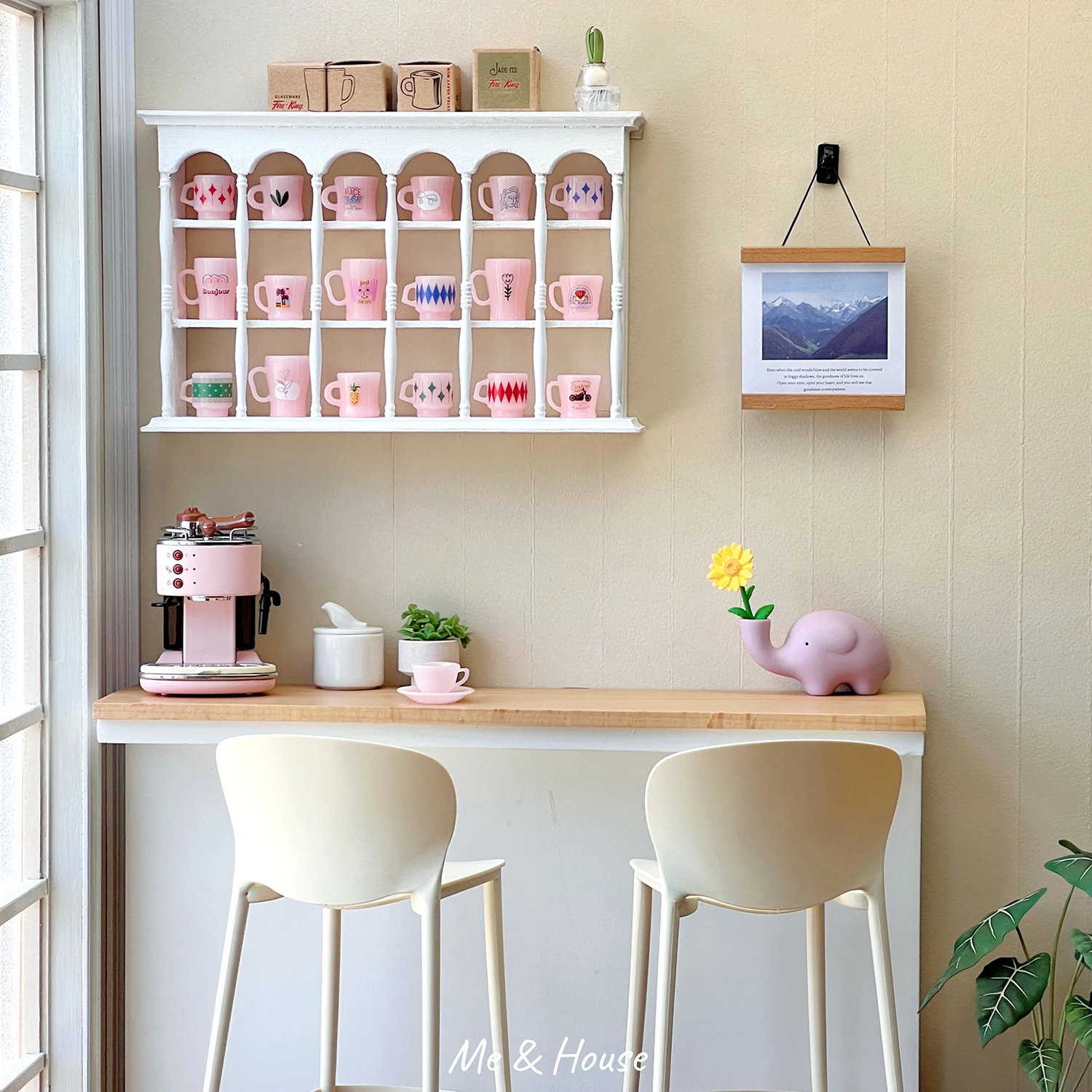 1/6 Scale Dollhouse Miniature Furniture Wooden Shelf Cabinet Sink Cabinet Operator Counter Bar Dollhouse Kitchen Accessory