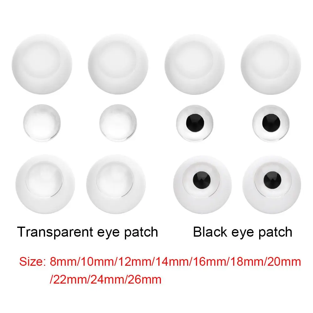 1Set 8~26mm Round Acrylic Doll Eyes Eyeball DIY Sticking Mud Clay Dolls Safety Eye Toys High Quality Toy Accessories