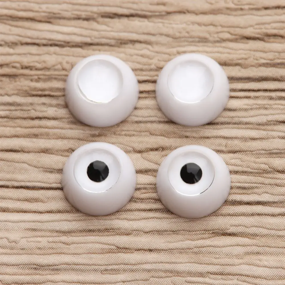 1Set 8~26mm Round Acrylic Doll Eyes Eyeball DIY Sticking Mud Clay Dolls Safety Eye Toys High Quality Toy Accessories