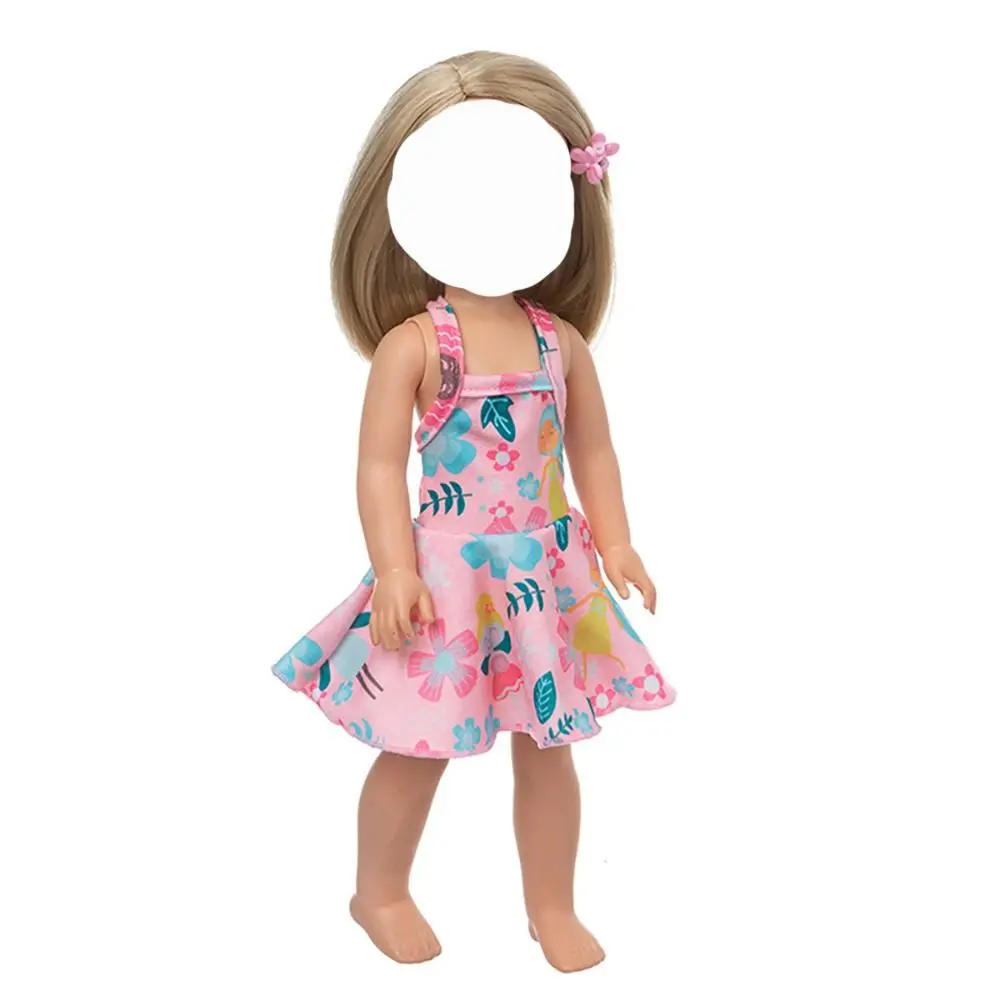 14Inch Doll Clothes Mini Swimsuit Fashion Floral Dress Casual Wears For 35CM Dolls Accessories Changing Dressing Game Toys
