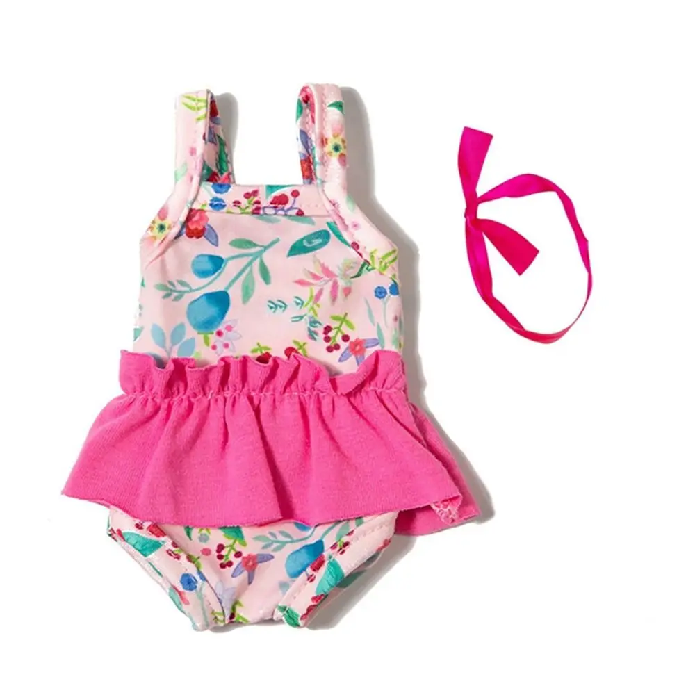 14Inch Doll Clothes Mini Swimsuit Fashion Floral Dress Casual Wears For 35CM Dolls Accessories Changing Dressing Game Toys