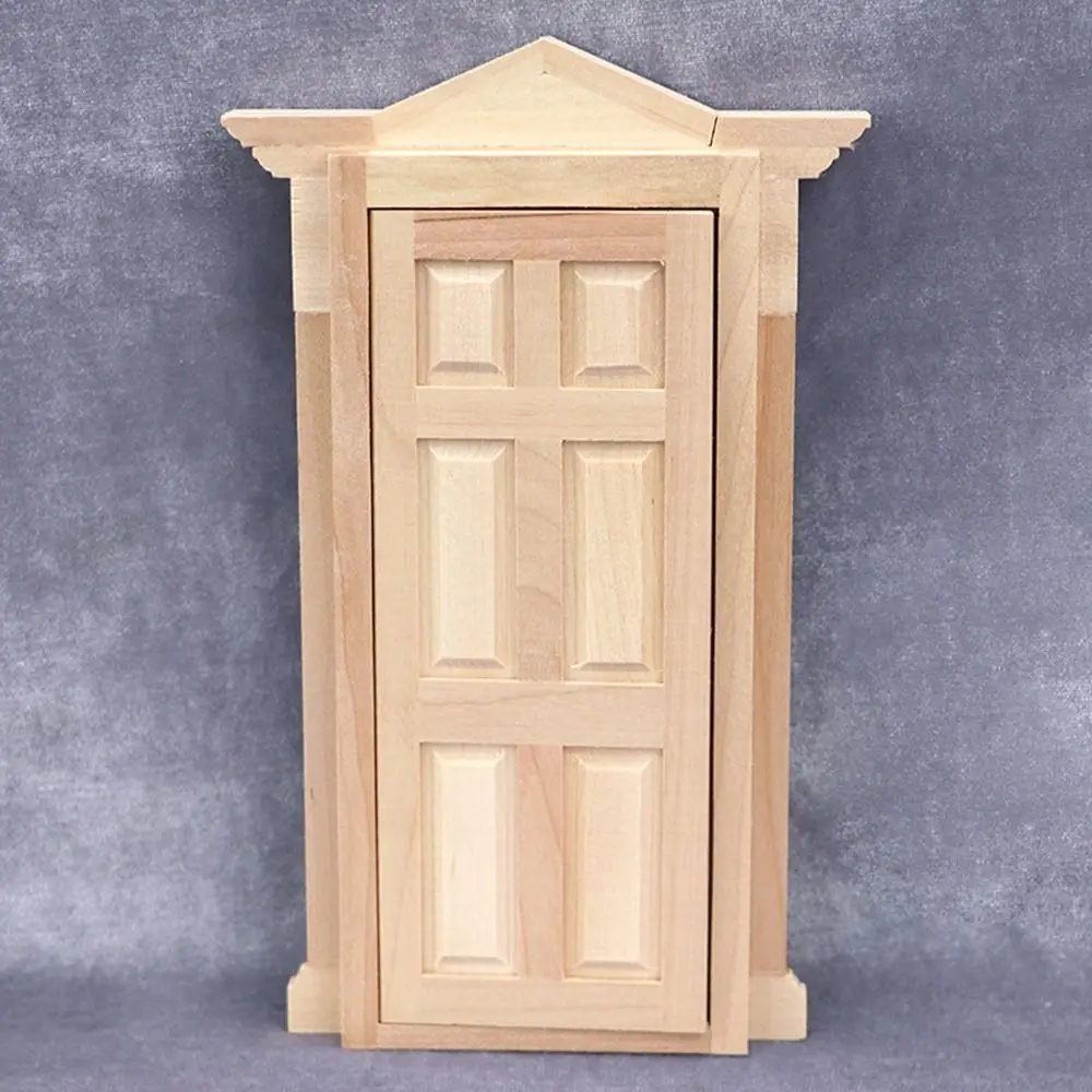 Cute Wooden Frame and Glass Plate Doll House DIY Double Window 1/12 Dollhouse Miniature Accessories Furniture Toys