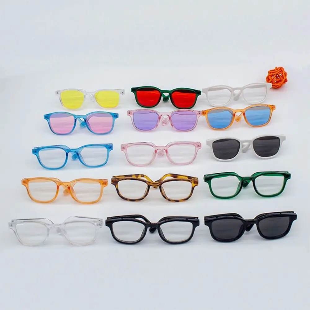for 1/31/4 BJD Accessories For 15cm/20cm Dolls Fashion Glasses Clothes Plush Doll Eyeglasses Cute Frame Glasses