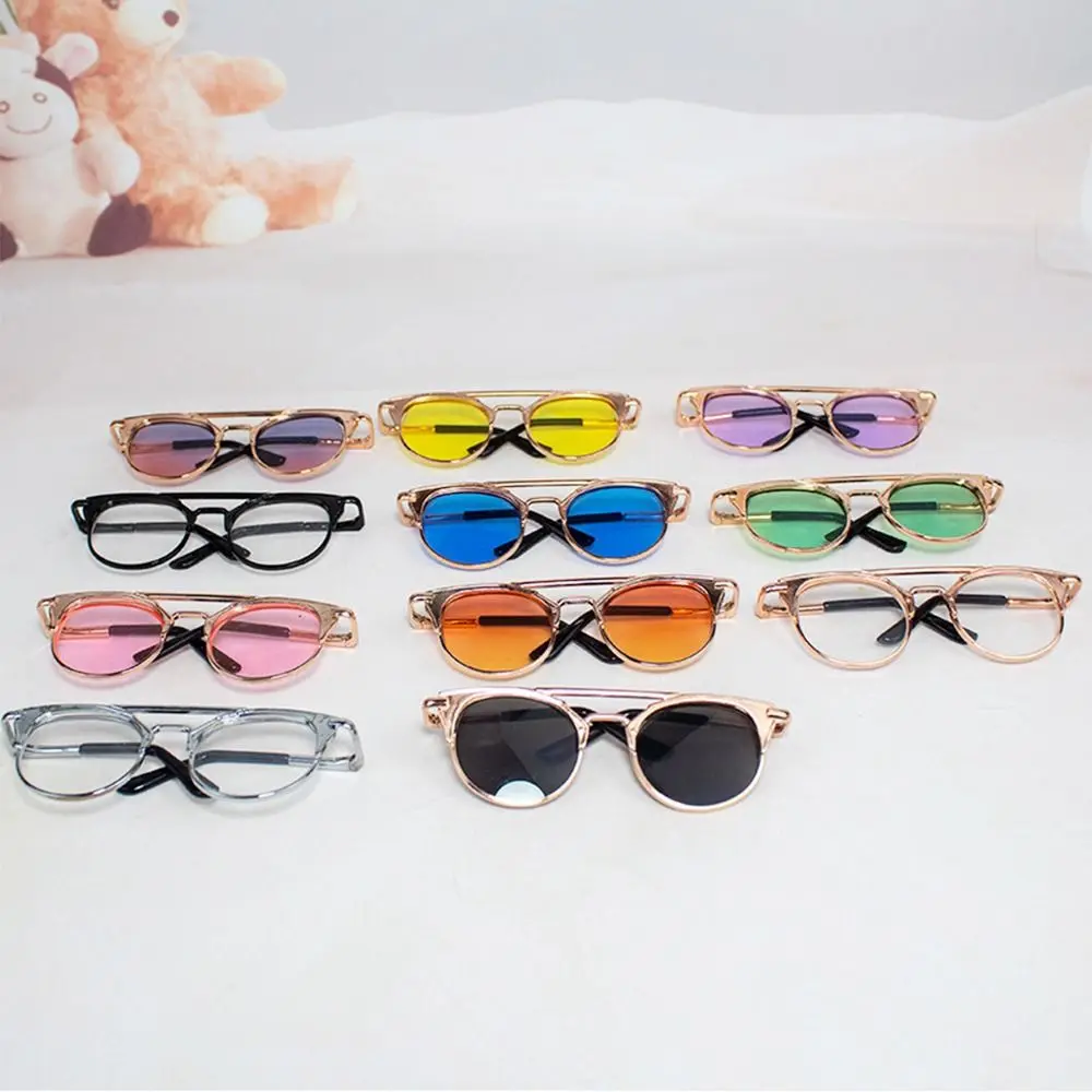 for 1/31/4 BJD Accessories For 15cm/20cm Dolls Fashion Glasses Clothes Plush Doll Eyeglasses Cute Frame Glasses