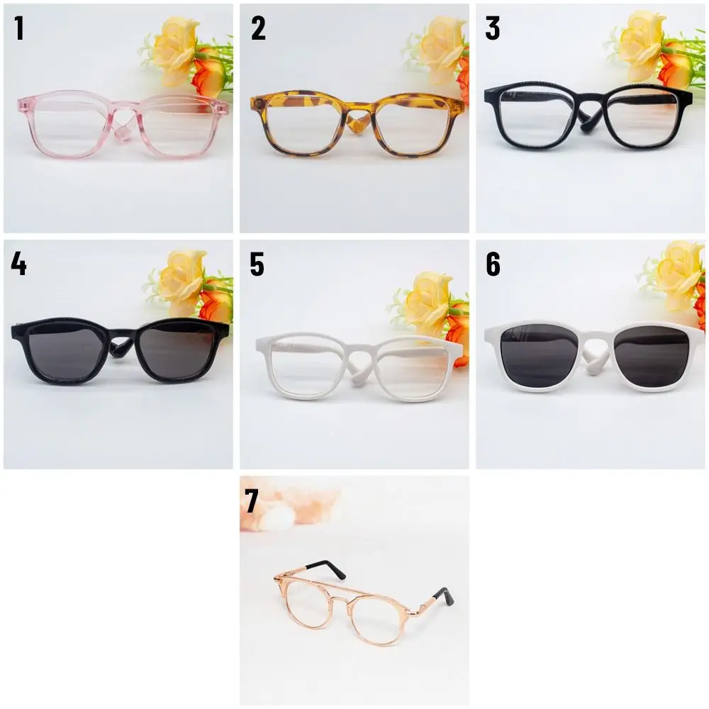 for 1/31/4 BJD Accessories For 15cm/20cm Dolls Fashion Glasses Clothes Plush Doll Eyeglasses Cute Frame Glasses