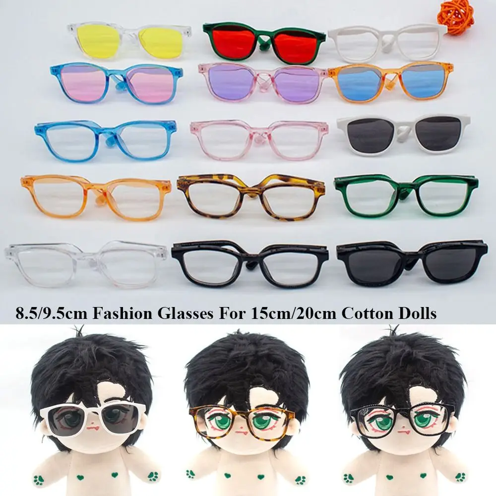 for 1/31/4 BJD Accessories For 15cm/20cm Dolls Fashion Glasses Clothes Plush Doll Eyeglasses Cute Frame Glasses