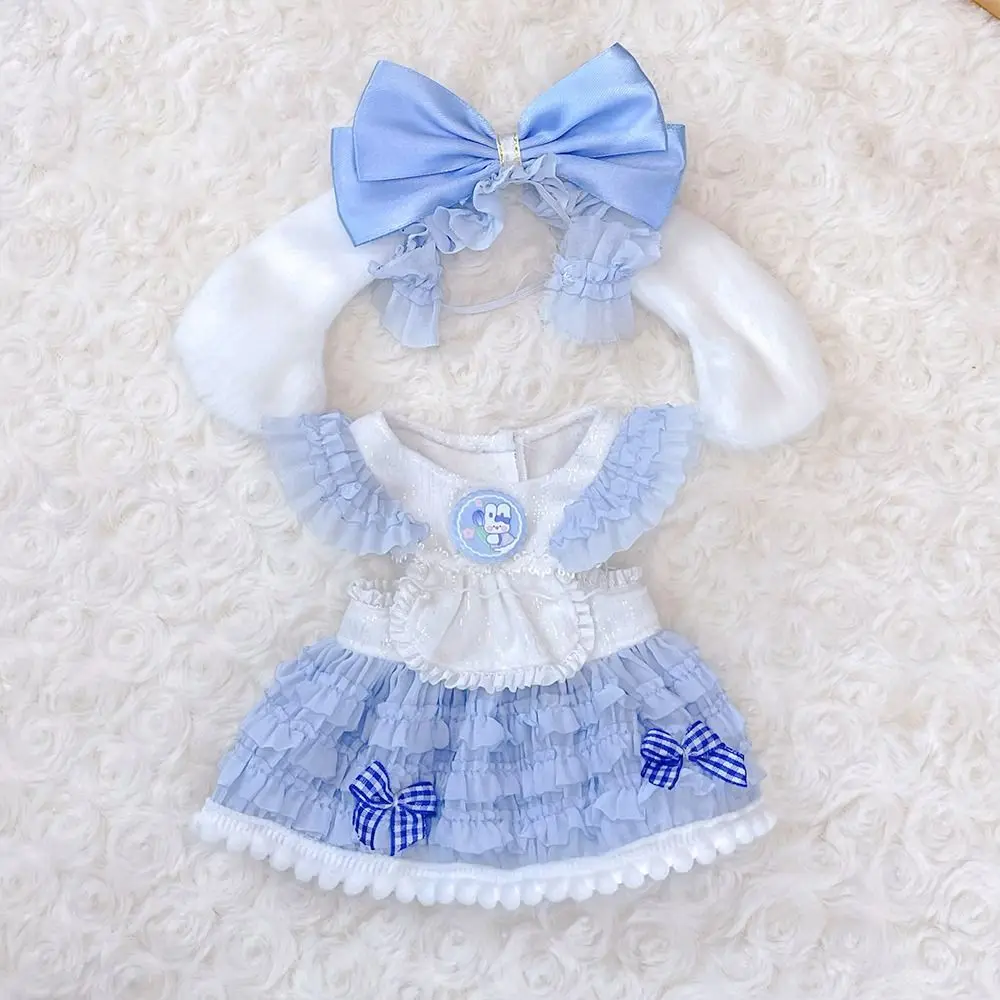 20CM Doll Clothes Suit Cute Maidservant Skirt Lace Lolita Princess Dress Casual Wears For Idol Dolls Accessories Plush Toys