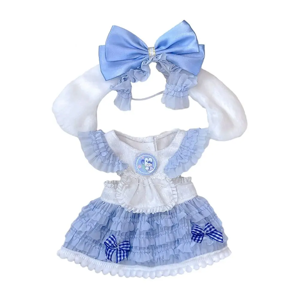20CM Doll Clothes Suit Cute Maidservant Skirt Lace Lolita Princess Dress Casual Wears For Idol Dolls Accessories Plush Toys