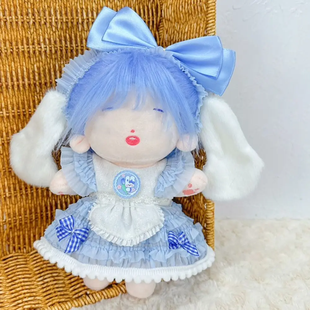 20CM Doll Clothes Suit Cute Maidservant Skirt Lace Lolita Princess Dress Casual Wears For Idol Dolls Accessories Plush Toys