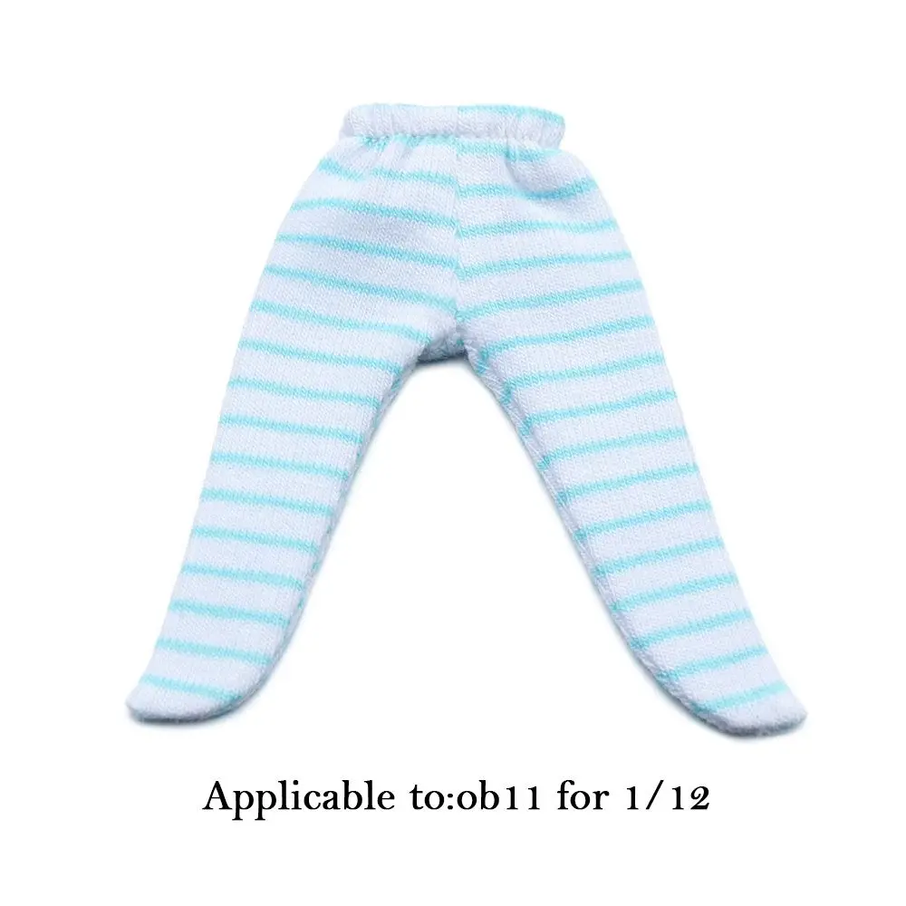 Ob11 Doll Clothes Tight Trousers Fashion Stripe Pantyhose Candy Color Leggings For For 1/12 BJD Doll Stocking Kids Toys