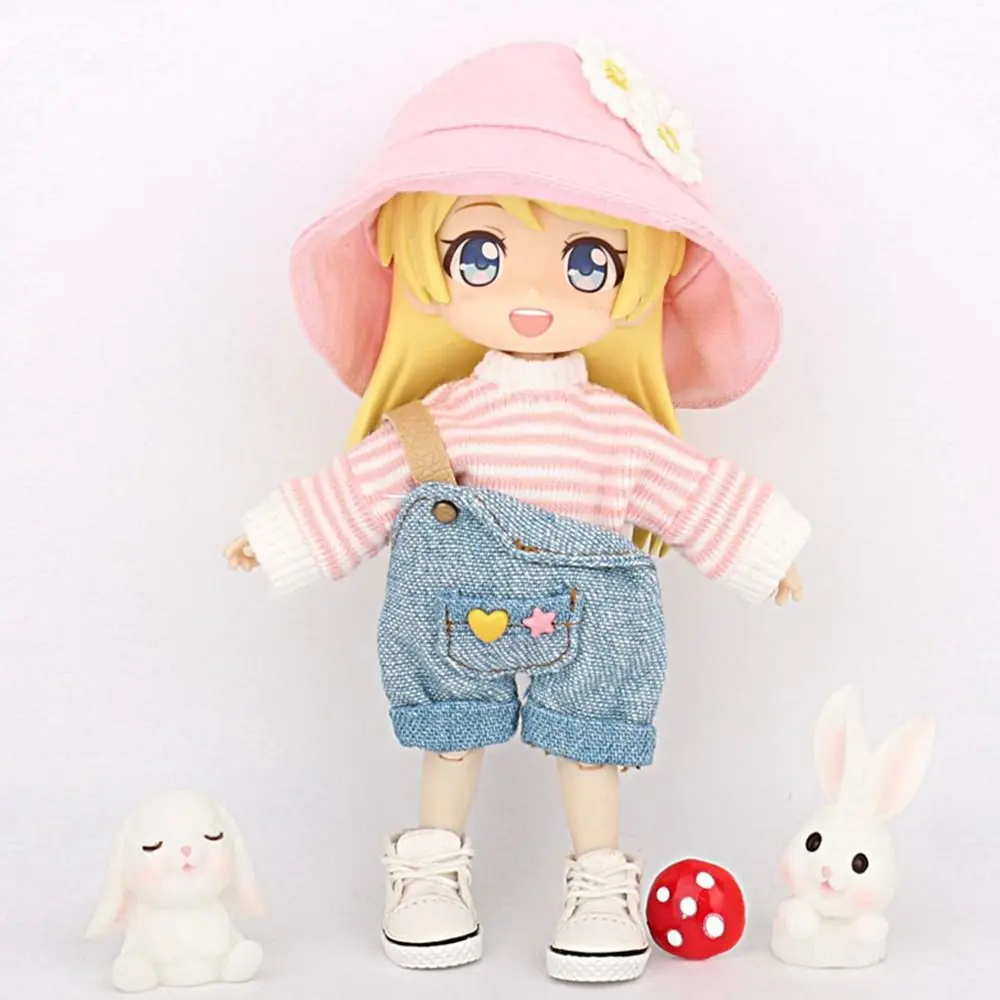 Fashion Miniature Hat For OB11 Dolls Accessories Cute Mini Bucket Hat Fisherman Hat for 1/12BJD Doll Clothes Decoration