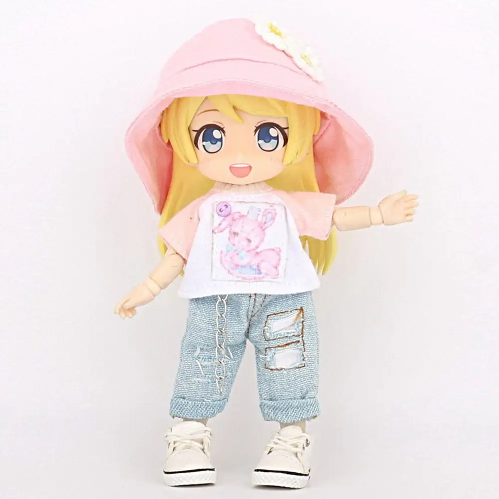 Fashion Miniature Hat For OB11 Dolls Accessories Cute Mini Bucket Hat Fisherman Hat for 1/12BJD Doll Clothes Decoration