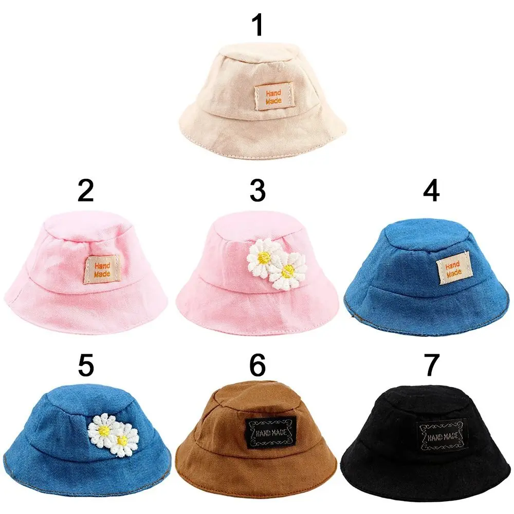 Fashion Miniature Hat For OB11 Dolls Accessories Cute Mini Bucket Hat Fisherman Hat for 1/12BJD Doll Clothes Decoration
