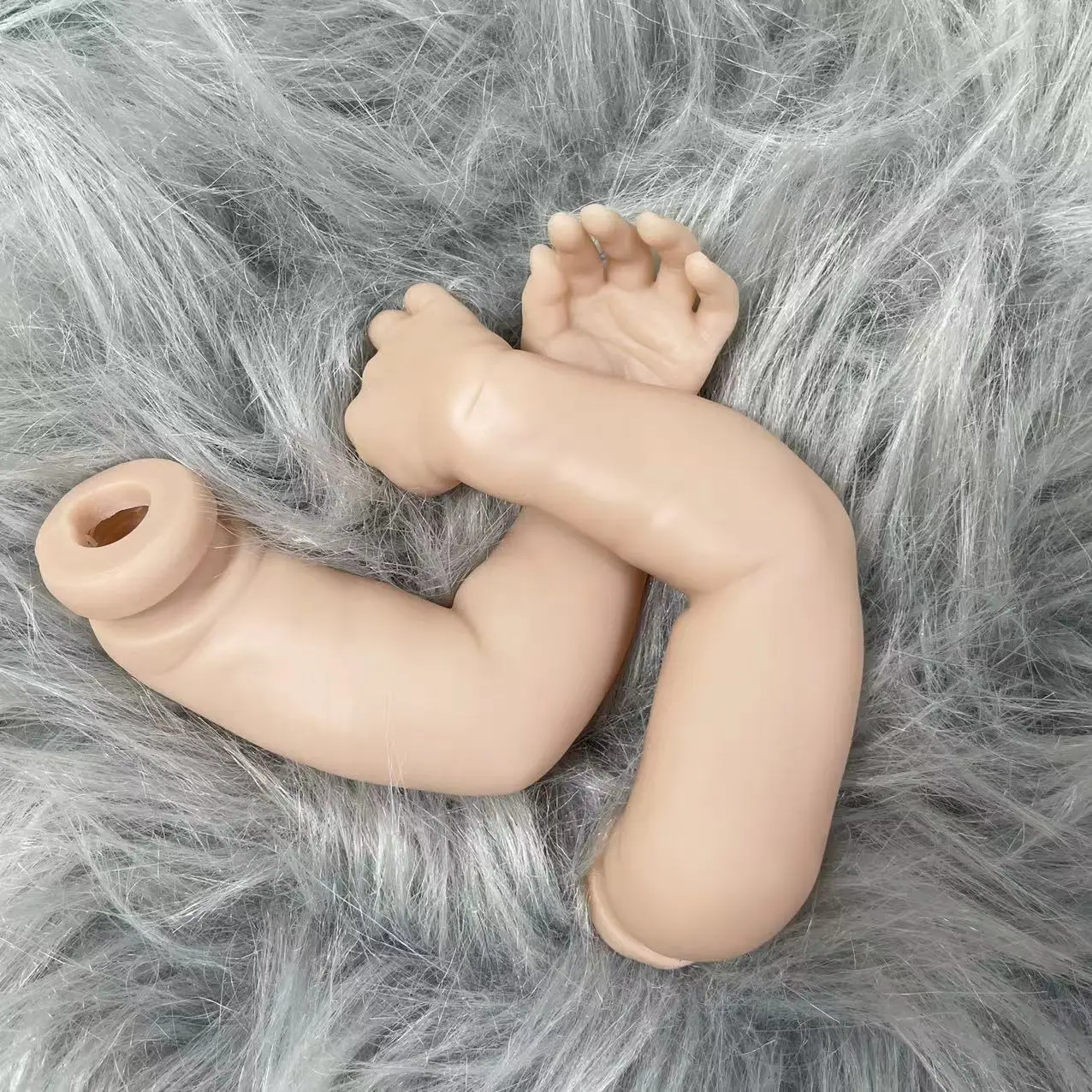 18 Inches Levi Bebe Reborn Baby Vinyl Unfinished Unassembled Doll Parts DIY Blank Doll Kit Mold