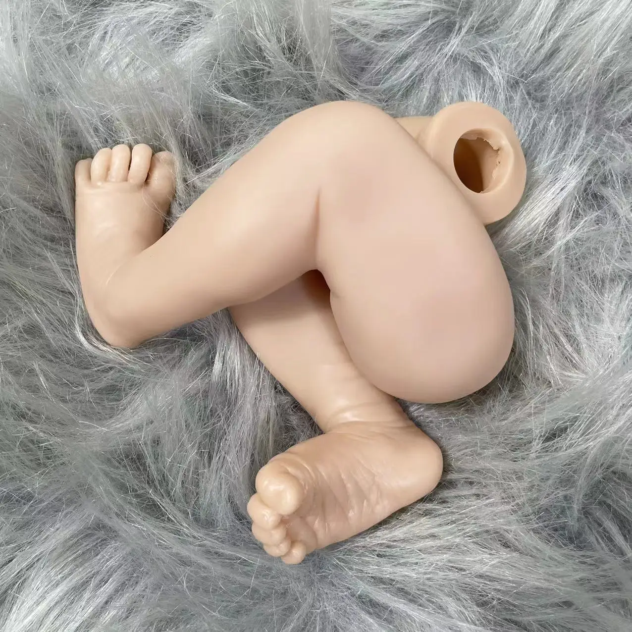 18 Inches Levi Bebe Reborn Baby Vinyl Unfinished Unassembled Doll Parts DIY Blank Doll Kit Mold