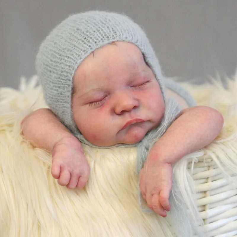 18 Inches Levi Bebe Reborn Baby Vinyl Unfinished Unassembled Doll Parts DIY Blank Doll Kit Mold