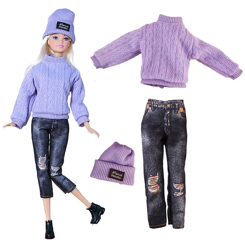 27 Styles Doll Clothes Fashion Sweater Outfit Dress Compatible for 30cm Girl Doll Accessories Christmas Birthday Toy for Kids