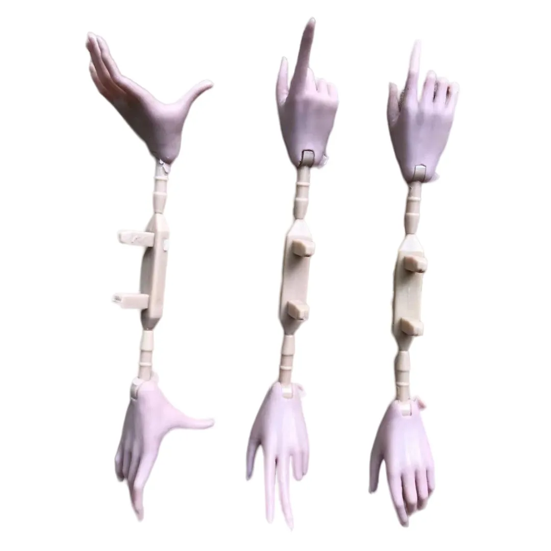 1/6 Doll Hands Feet Super White Beige Brown Doll Accessories 4 Gesture Doll Hands Decors For Female Dolls