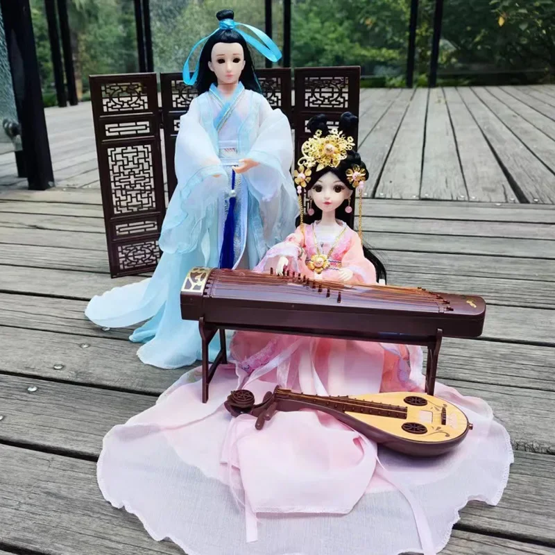 30cm Doll Full Set 1/6 Ancient Costume Clothing Bjd Doll Change Up Diy Girl Toys Dress Up Fashion Play House Birthday Gift