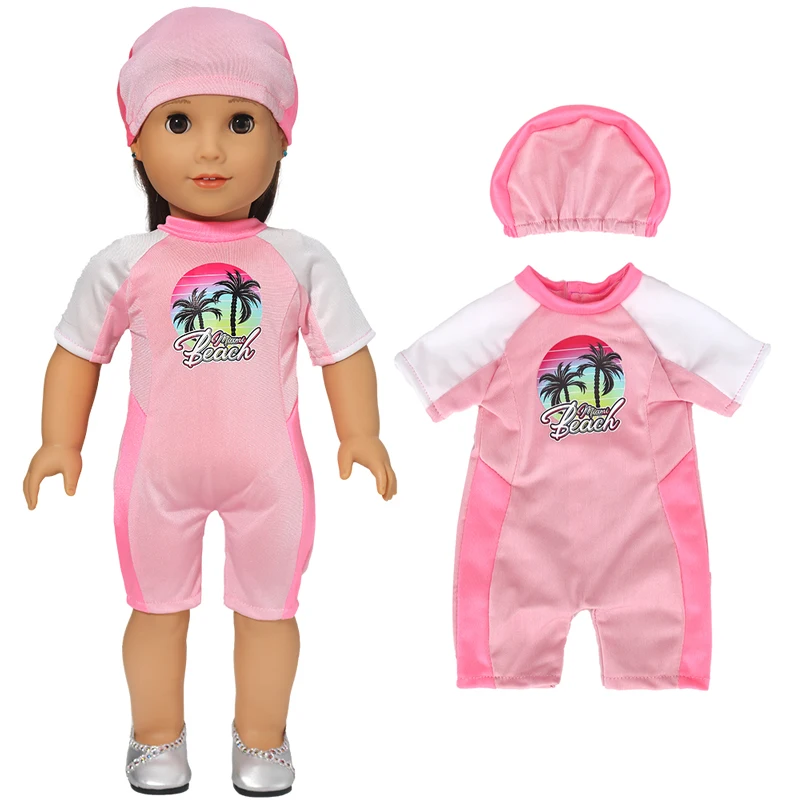 18" Girls Doll Overall Wear 43 Cm Baby Doll Clothes Rompers Children Girl Gifts