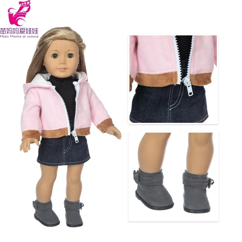 18" Girls Doll Overall Wear 43 Cm Baby Doll Clothes Rompers Children Girl Gifts
