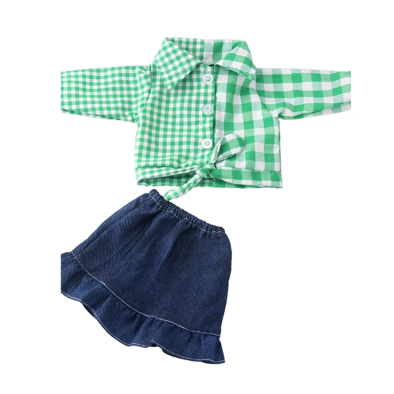 18" Girls Doll Overall Wear 43 Cm Baby Doll Clothes Rompers Children Girl Gifts
