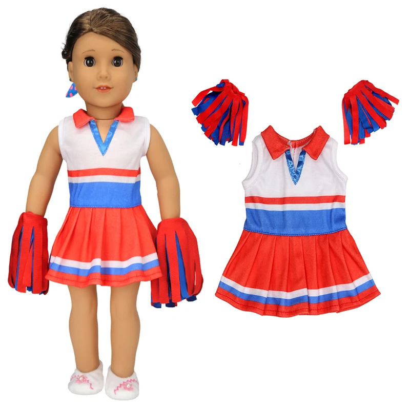 18" Girls Doll Overall Wear 43 Cm Baby Doll Clothes Rompers Children Girl Gifts