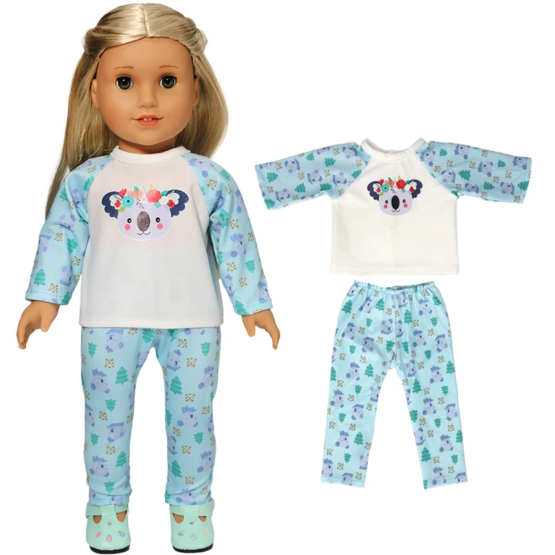 18" Girls Doll Overall Wear 43 Cm Baby Doll Clothes Rompers Children Girl Gifts