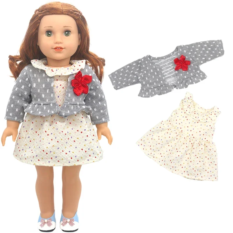 18" Girls Doll Overall Wear 43 Cm Baby Doll Clothes Rompers Children Girl Gifts