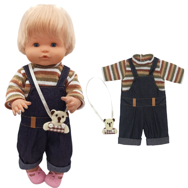 Reborn Baby Doll Clothes Jumpsuit 38 Cm Nenuco Doll Clothing Ropa Y Su Hermanita Toys Accessories