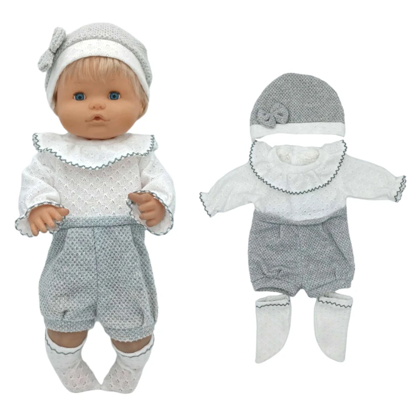 Reborn Baby Doll Clothes Jumpsuit 38 Cm Nenuco Doll Clothing Ropa Y Su Hermanita Toys Accessories