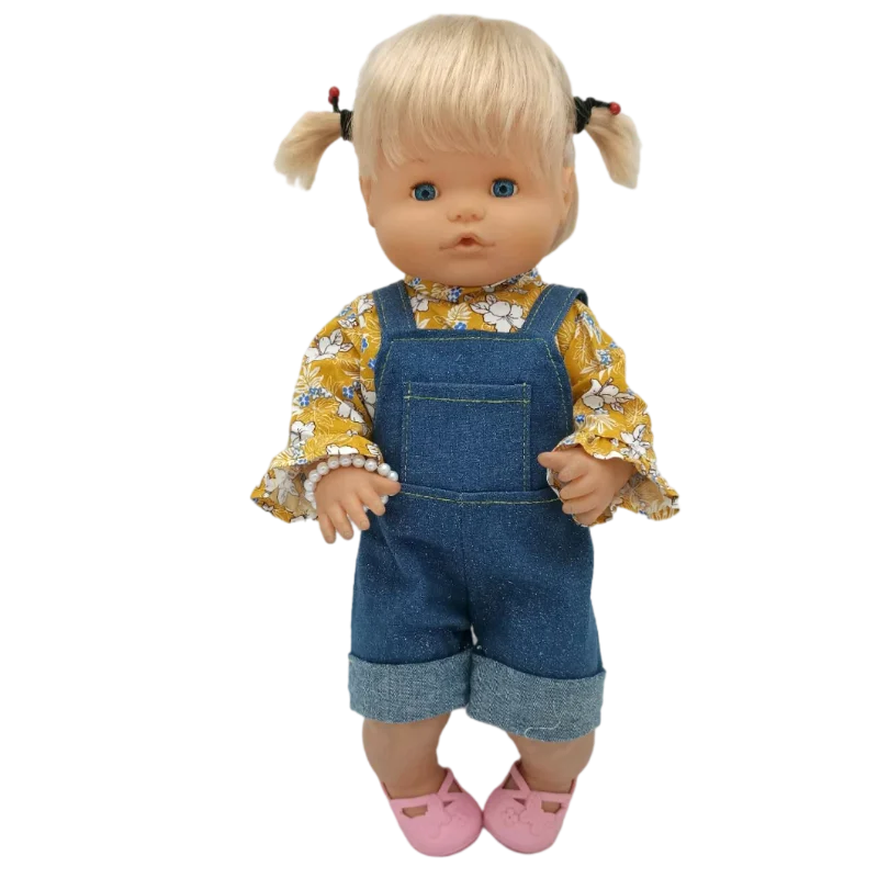 Reborn Baby Doll Clothes Jumpsuit 38 Cm Nenuco Doll Clothing Ropa Y Su Hermanita Toys Accessories