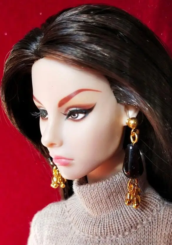 New styles Doll toy earings pretty jewelery for FR BB 1/6 dolls BBIKD24J