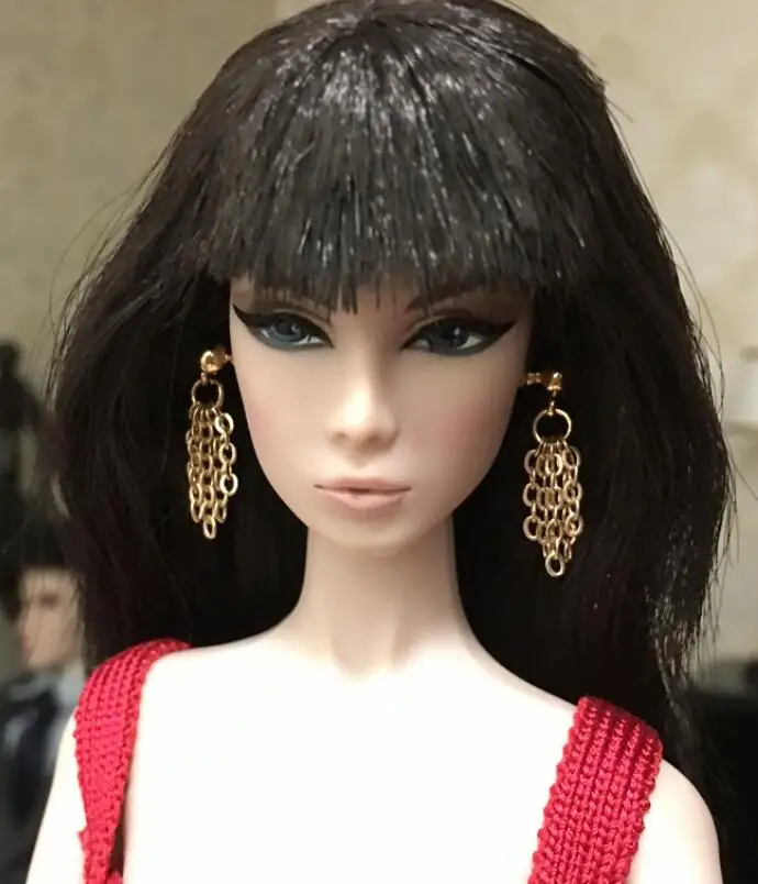New styles Doll toy earings pretty jewelery for FR BB 1/6 dolls BBIKD24J