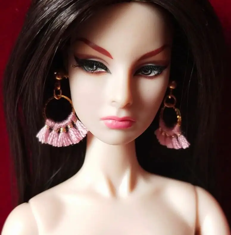 New styles Doll toy earings pretty jewelery for FR BB 1/6 dolls BBIKD24J