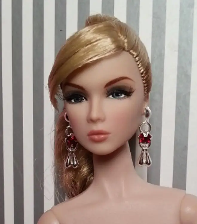 New styles Doll toy earings pretty jewelery for FR BB 1/6 dolls BBIKD24J