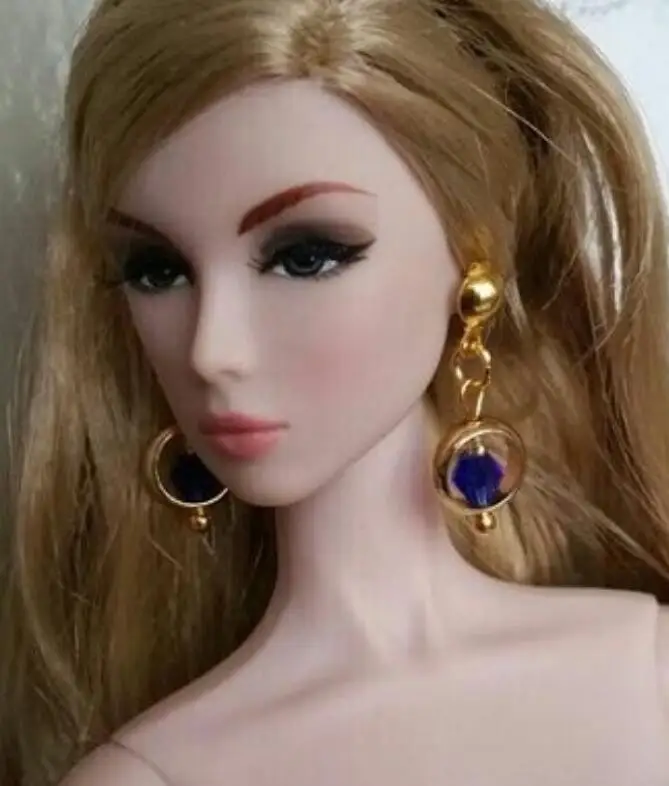 New styles Doll toy earings pretty jewelery for FR BB 1/6 dolls BBIKD24J
