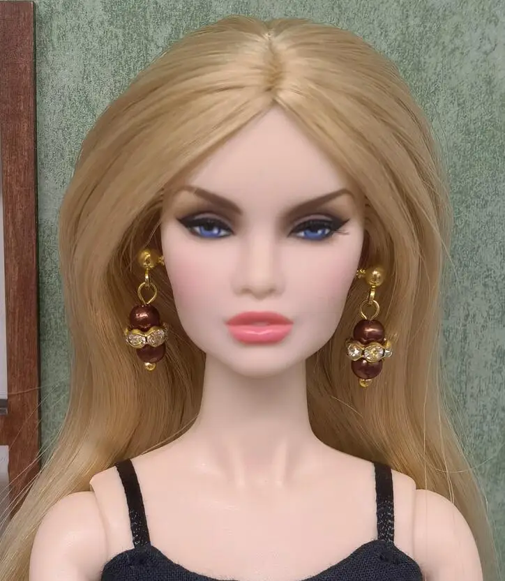 New styles Doll toy earings pretty jewelery for FR BB 1/6 dolls BBIKD24J