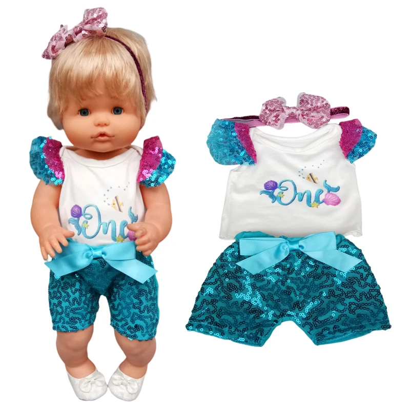 for 40cm Nenuco Baby Doll Dress Christmas Tree for 38cm Doll Clothes Costume
