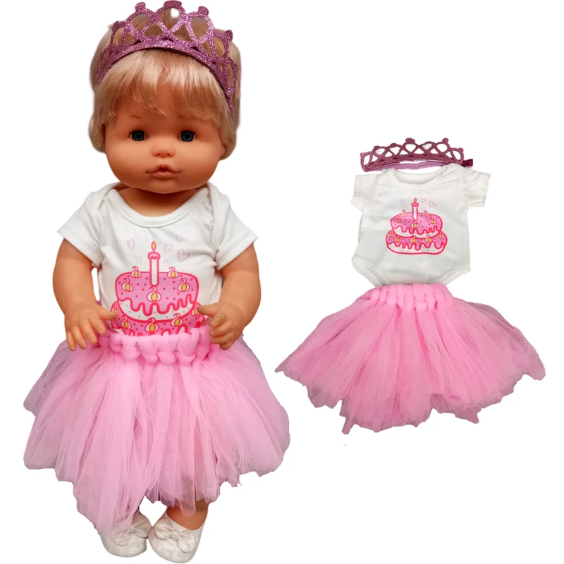for 40cm Nenuco Baby Doll Dress Christmas Tree for 38cm Doll Clothes Costume