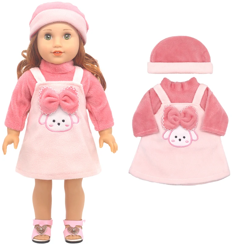 New Born Baby Doll Clothes Hooded Sweater for 18" Girl Doll Jacket Toys Doll Outfits