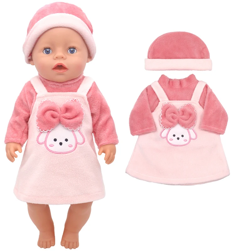 New Born Baby Doll Clothes Hooded Sweater for 18" Girl Doll Jacket Toys Doll Outfits