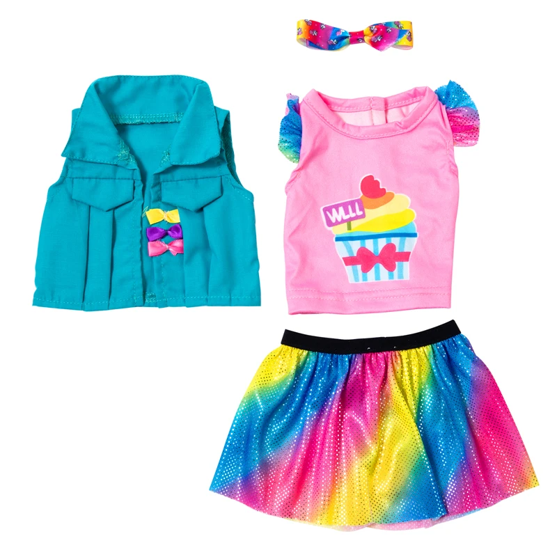 New Born Baby Doll Clothes Hooded Sweater for 18" Girl Doll Jacket Toys Doll Outfits