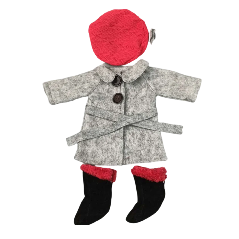New Born Baby Doll Clothes Hooded Sweater for 18" Girl Doll Jacket Toys Doll Outfits