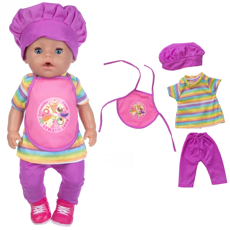 New Born Baby Doll Clothes Hooded Sweater for 18" Girl Doll Jacket Toys Doll Outfits