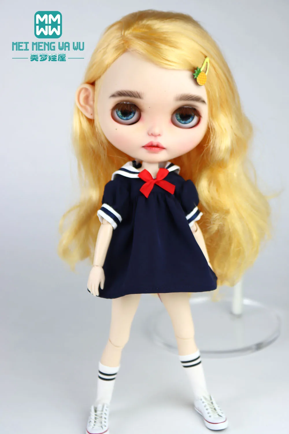 1pcs Blyth Doll Clothes Fashion JK Dress, Sailor Uniform, School Uniform for Blyth Azone OB23 OB24 1/6 Doll Accessories