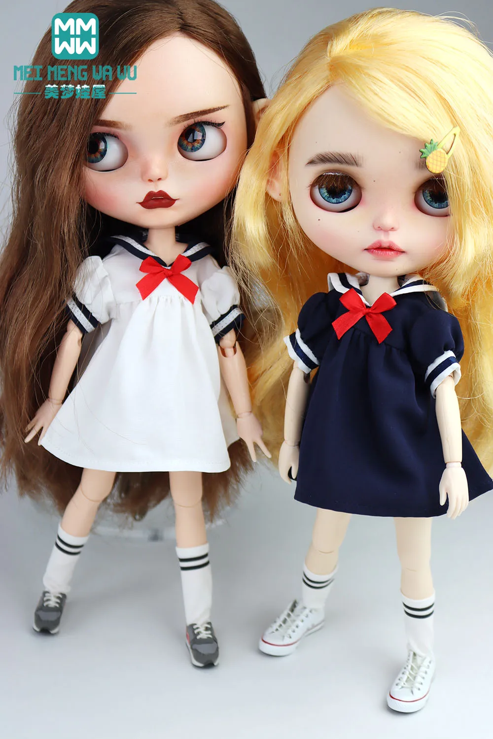 1pcs Blyth Doll Clothes Fashion JK Dress, Sailor Uniform, School Uniform for Blyth Azone OB23 OB24 1/6 Doll Accessories
