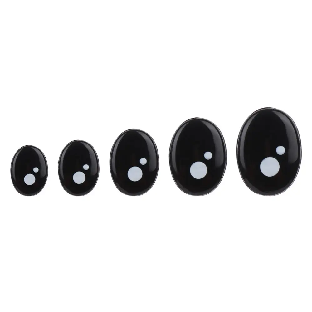 20/40Pcs Oval Black Eyes For Toys Cartoon Safety Eyes For Dolls Making Animal Amigurumi Bear Craft Accessories