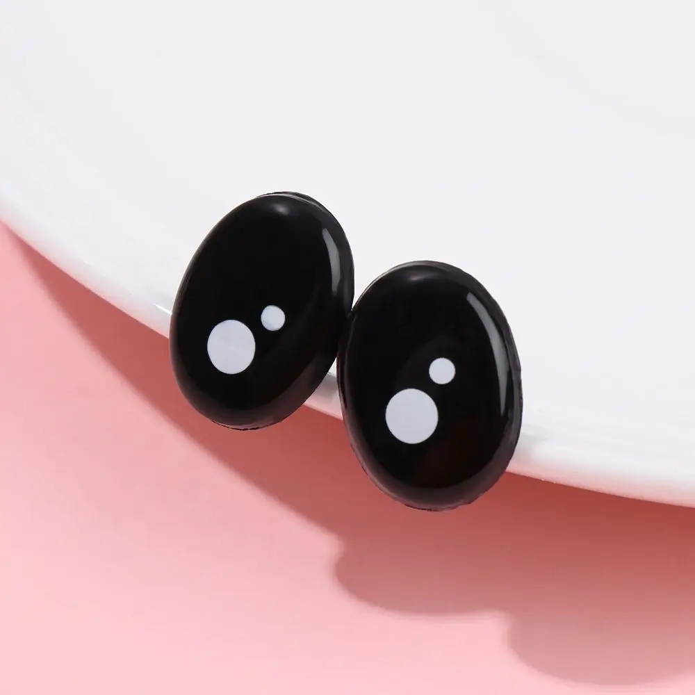 20/40Pcs Oval Black Eyes For Toys Cartoon Safety Eyes For Dolls Making Animal Amigurumi Bear Craft Accessories