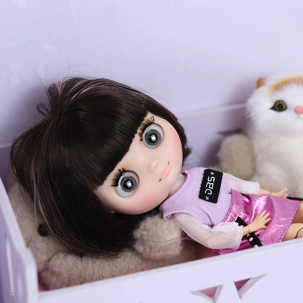 DBS Middie Blythe doll clothes Youth cute suit Little Red Hat suit Suitable for 20 cm joint body wear